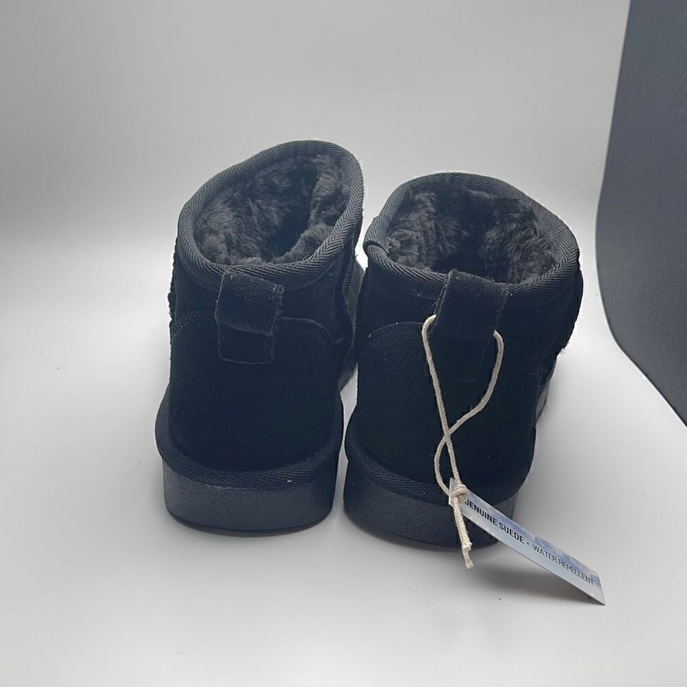CUSHIONAIRE Women's pull on boot +Memory Foam 7 BLACK - Picture 4 of 7